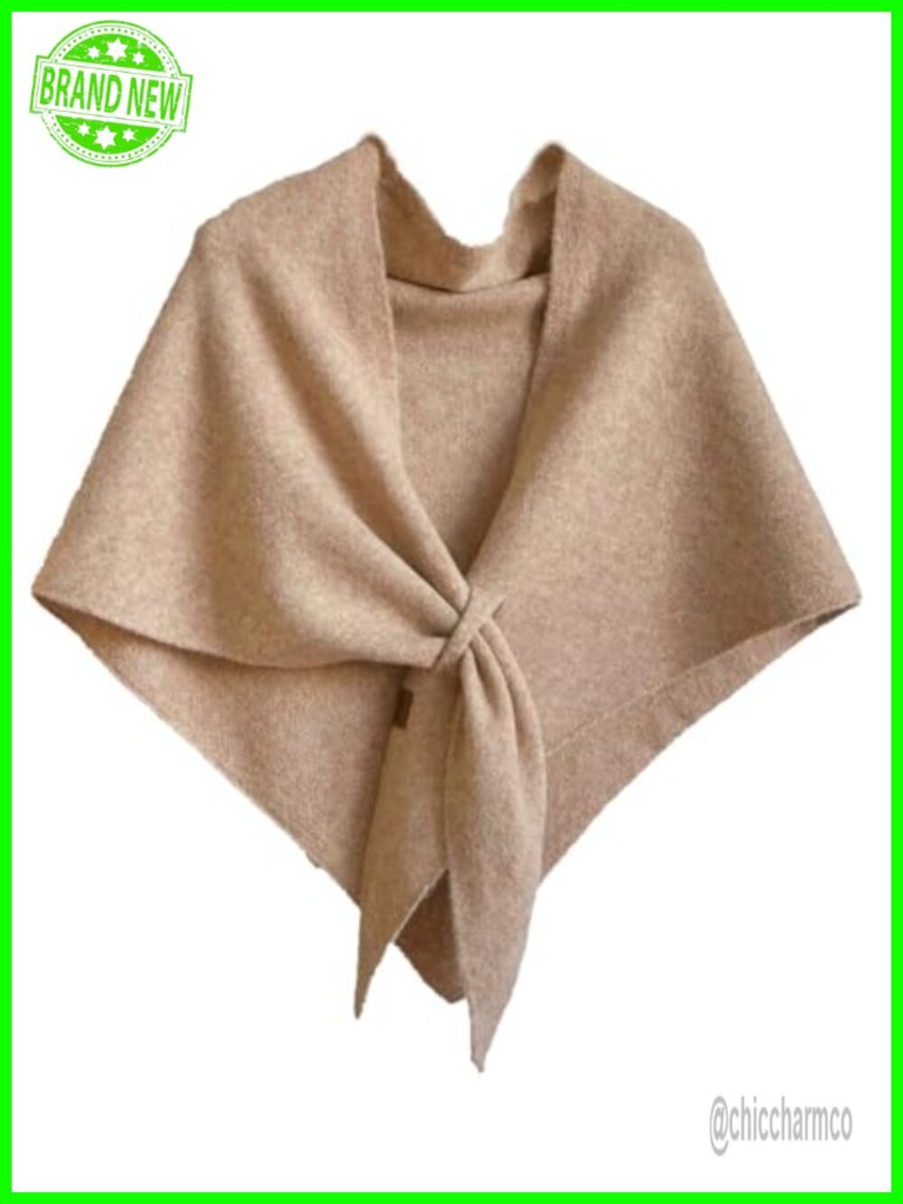 Women's Fleece Poncho Shawl Wrap Scarf Sweater Cape Knit